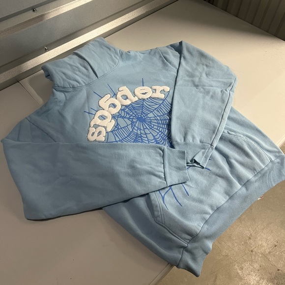 Sp5der “Sky Blue” Hoodie